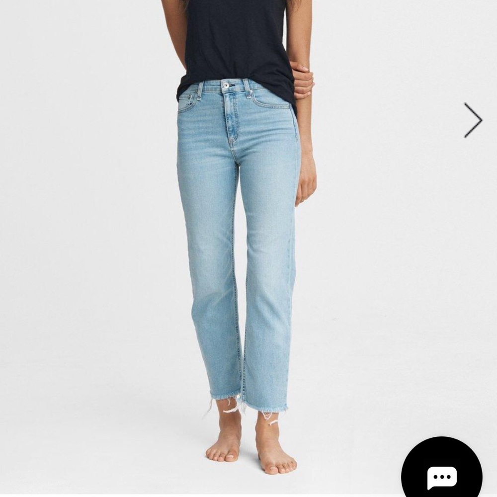 Rag and bone high rise Nina cigarette angle